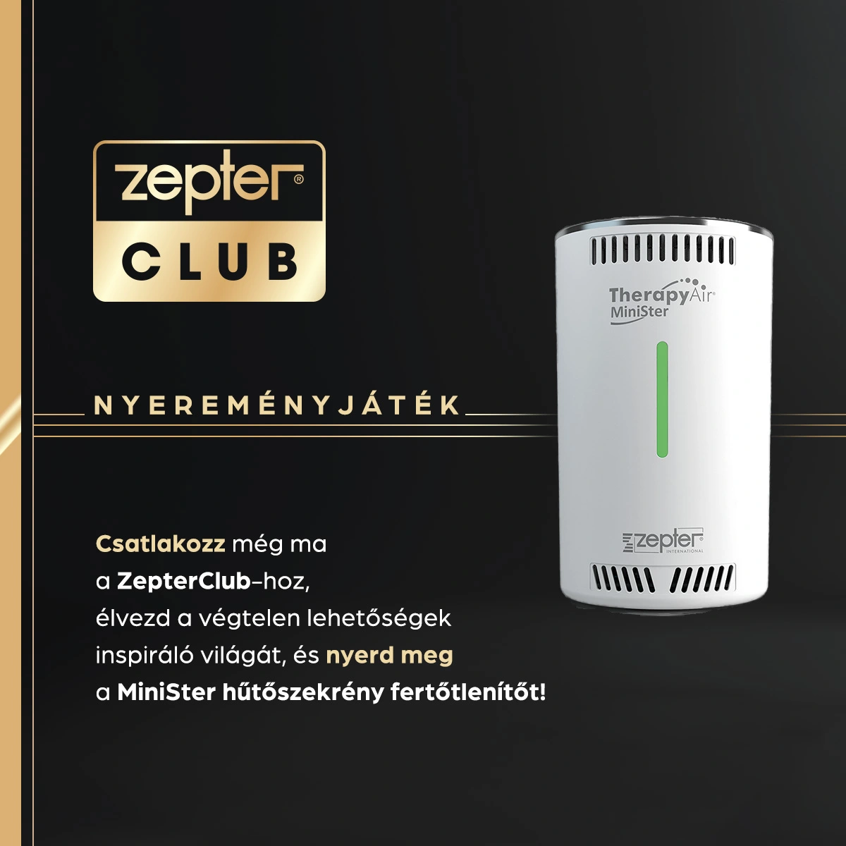 ZepterClub nyereményjáték fejléc kép